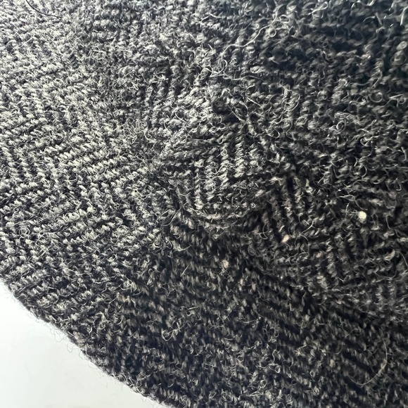 Hat Harris Tweed Fishing Bucket 100% Wool Gray Size XXL Outer Hebrides Scotland - Picture 6 of 10